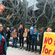 Illustration for article titled Dozens of Jeff Bezoses Protest Amazon's Continued Relationship With ICE